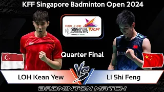 LOH Kean Yew (SGP) vs LI Shi Feng (CHN) | Singapore Badminton Open 2024