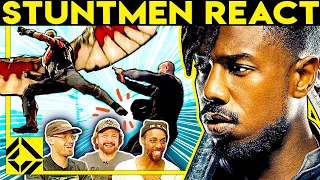 Stuntmen React to Bad & Great Hollywood Stunts 15