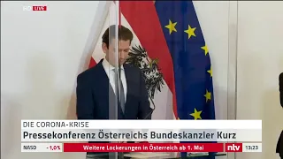 Live: Pressekonferenz mit Österreichs Bundeskanzler Kurz