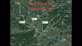 Driving Budapest to Prague (4K)