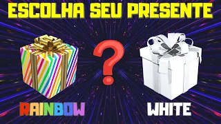 RAINBOW or WHITE 🎁 Choose Your Gift 🎁 Escolha seu Presente 🎁 Elige un Regalo 🎁 شوف حظك واختار هد