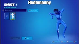 Flexing Hootenanny and Lazy Shuffle before they Return to the Item Shop.