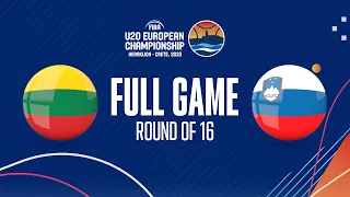 Lithuania v Slovenia | Full Basketball Game | FIBA U20 European Championship 2023
