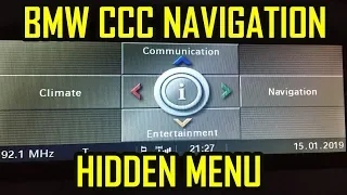 BMW E60 E90 E63 E81 X5 X6 Hidden Menu iDrive CCC Navigation Professional