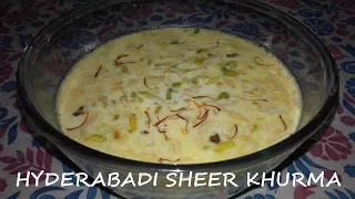 Hyderabadi Sheer Khurma Recipe Video | Learn How To Make Eid Special Hyderabadi Sheer Khurma/Khorma