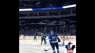 Winnipeg Jets - pregame warmup - October 20, 2018