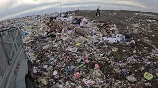 Landfill visit to unload construction scrap