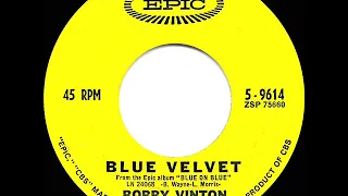 1963 HITS ARCHIVE: Blue Velvet - Bobby Vinton (a #1 record)