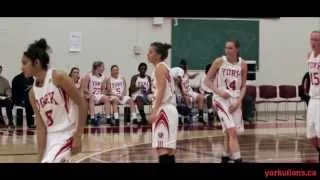 York Lions | Women's basketball vs. Guelph Gryphons - highlights (Nov. 1, 2013)