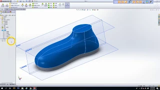 how to modeling a shoes by Solidworks, Boundary boss