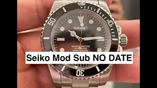 #Seiko MOD #Submariner with #no #date on Oyster Bracelet.. Seikomodderatx@gmail.com