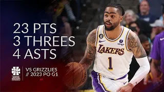 D'Angelo Russell 23 pts 3 threes 4 asts vs Grizzlies 2023 PO G1