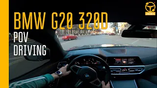 BMW 3 G20 320D DRIVING IN THE CITY | POV