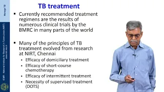 Drugs for treating Tuberculosis and Principles of Chemotherapy
