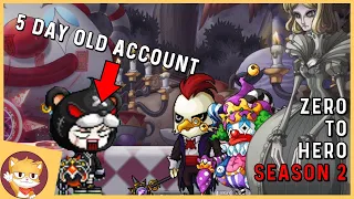 5 Day Old Account VS Chaos Bosses | Episode 3 | Zero To Hero S2 | MapleStory Progression | Reboot