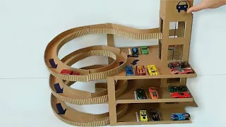 CÓMO HACER UNA PISTA DE CARRO DE HOT WHEELS DE CARTÓN