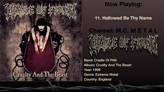 Hallowed Be Thy Name - Cradle Of Filth 1998, Cruelty And The Beast Album (Originally by Iron Maiden)