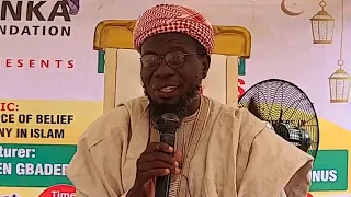 THE IMPORTANT OF BELIEVE IN DESTINY IN ISLAM — Dr Sharafuddeen Gbadebo Raji @ ISOLO LAGOS