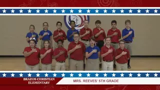 Daily Pledge-Brazos Christian School-Mrs. Reeves