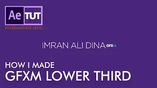 GFXMentor Lower Third Animation in After Effects -  اردو / हिंदी