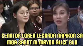 SENATOR LOREN LEGARDA NAPIKON SAMGA SAGOT NI MAYOR ALICE GUO