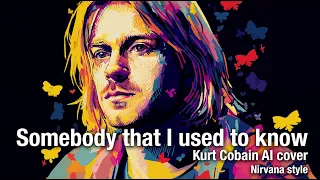 Somebody that I used to know (Kurt Cobain AI cover Nirvana style)