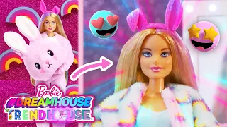 Makeovers With The Cutie Reveal Dolls At The Glam Space! | Barbie #Dreamhouse Trendhouse™