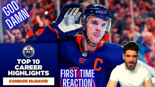 BRITISH GUY FIRST TIME REACTION TO CONNOR MCDAVID - *Connor McDavid's Top 10 Career Highlights*