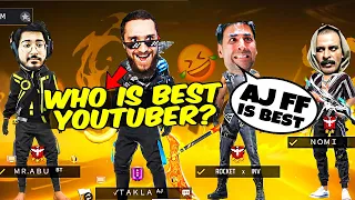 Who is the Best YouTuber? PRANK with Subscribers 🤣 ft. NOMI FF, MR ABU