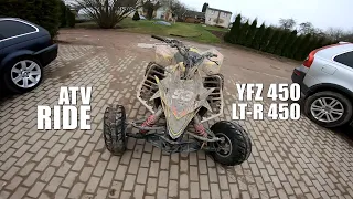 KETURRAČIŲ PASIVAŽINĖJIMAS / SUZUKI LTR 450 & YAMAHA YFZ 450