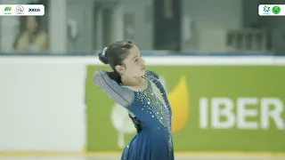 Programa largo de Nora Melguizo en la final de la Liga Iberdrola de Patinaje sobre hielo 2024