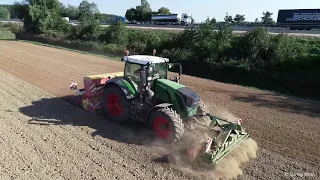 Gerste säen mit Fendt 828 Vario S4