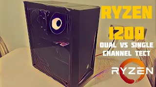 Самый дешевый игровой процессор! / Ryzen 3 1200 + RX 580 4GB / Single vs Dual Channel Тест