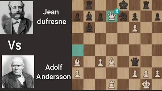 Most Beautiful Chess Game Ever Played ll Adolf Anderssen vs Jean Dufresne