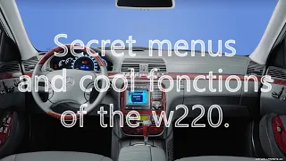 Secret menus and cool fonctions of the w220 s class. #Shorts