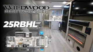 Tour the 2023 Wildwood Heritage Glen  25RBHL (Hyper Lyte) Travel Trailer by Forest River