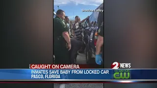 FL inmates use their unique skills to rescue baby locked in a car