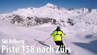 Ski Arlberg: Piste 158 nach Zürs