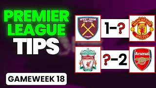 PREMIER LEAGUE Predictions & Betting Tips | GAMEWEEK 18