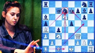 Attacking Like Tal | Judit Polgar vs Alexei Shirov | Amsterdam 1995