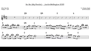 Iko Iko (My Bestie) - Justin Wellington 2021 (Alto Sax Eb) [Sheet music]