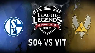 S04 vs. VIT - Week 8 Day 1 | EU LCS Summer Split | FC Schalke 04 vs. Team Vitality (2018)