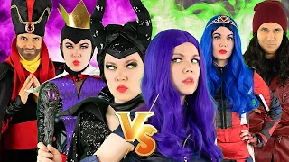 MAL vs MALEFICENT RAP BATTLE | DESCENDANTS vs DISNEY VILLAINS | "BAD APPLE ANTHEM" MUSIC VIDEO