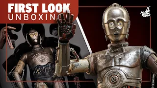 Hot Toys C-3PO Star Wars Attack of the Clones Figure Unboxing | First Look