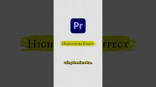 Highlighter Effect - Adobe Premiere Pro Tutorial