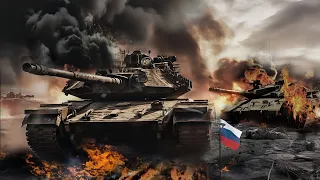 15 Minutes Ago!  German LEOPARD 2A6 Blows Up Row of Russian T-90M Tanks | right on the border