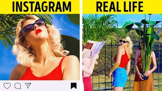 Instagram VS Reality || Funny Tricks, Fails and Hacks