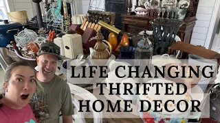 Life Changing Home Decor - Mega Thrift Haul! Shop with me - thrifting for resale