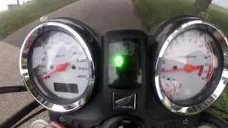 Honda CB 600f hornet acceleration 0-220