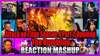 Attack on Titan Season 4 Part 2 Opening - The Rumbling Reaction Mashup